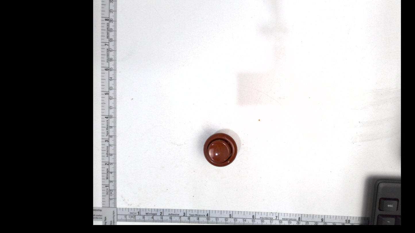 Flipper Button - Burgandy 